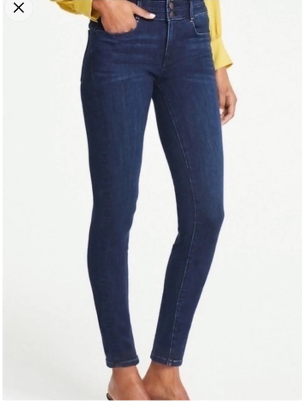 Ann Taylor NWT Dark Wash High-Rise Skinny Jeans